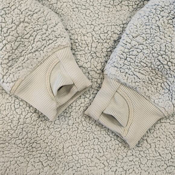 ATHLETA GIRL Super Cute Mint Blue Sherpa Pullover Hoodie Girls 12 - Picture 5 of 8